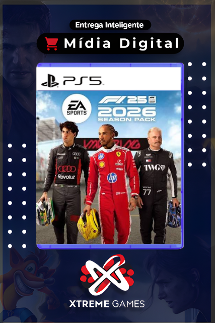 F1 25 + PACOTE DA TEMPORADA 2026 PS5 | MÍDIA DIGITAL
